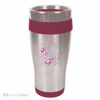 Stepping Into My 40th Birthday Like A boss 16oz Travel Tumbler thumb 0