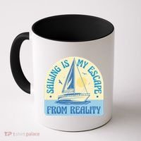Sailing Is My Escape From Reality Coffee Mug thumb 0