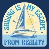 Sailing Is My Escape From Reality Bucket Hat thumb 4