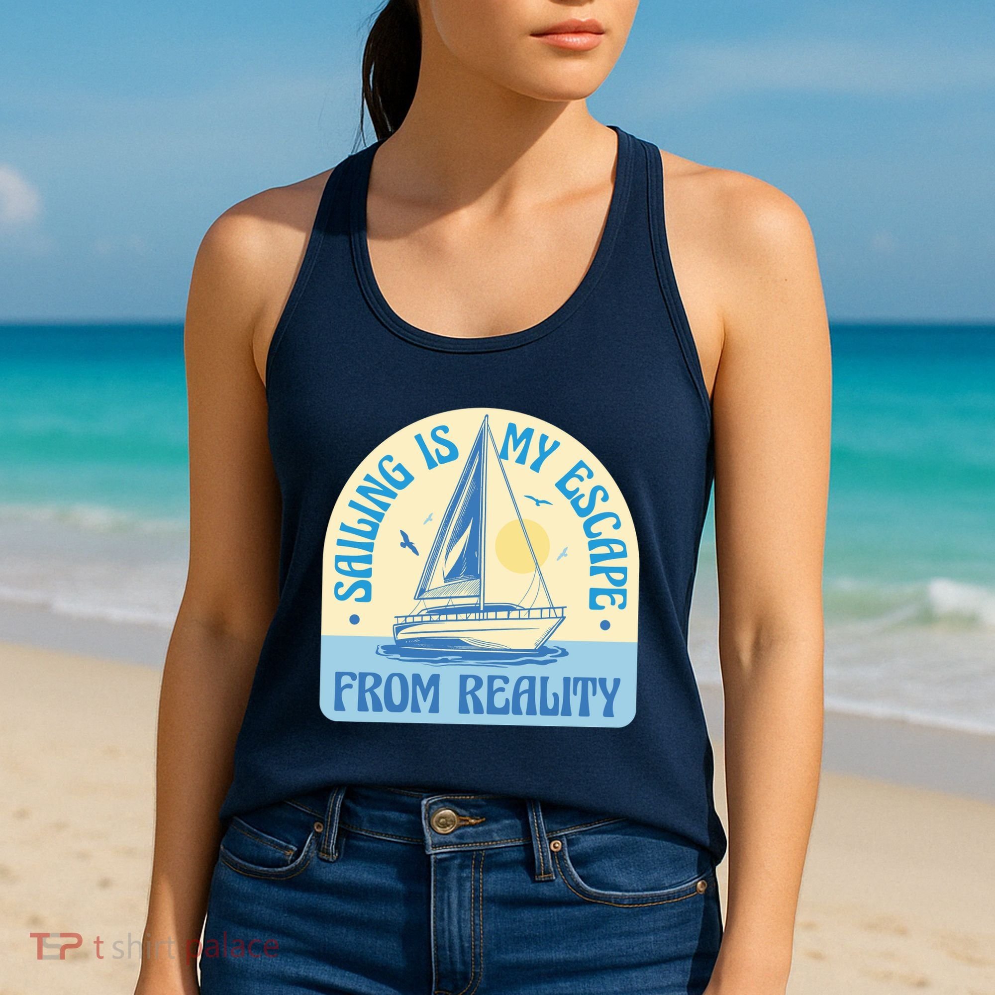 Sailing Is My Escape From Reality Women's Tank Top