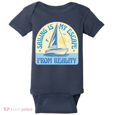 Sailing Is My Escape From Reality Baby Bodysuit