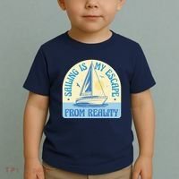 Sailing Is My Escape From Reality Toddler T-Shirt thumb 2