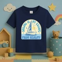 Sailing Is My Escape From Reality Toddler T-Shirt thumb 3