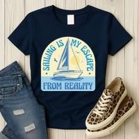 Sailing Is My Escape From Reality Women's T-Shirt thumb 3