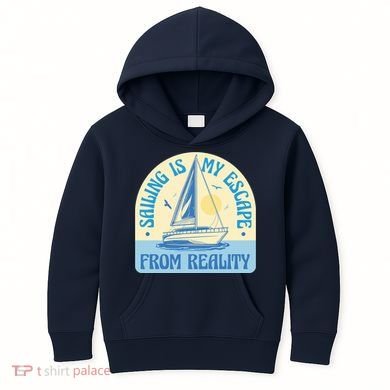 Sailing Is My Escape From Reality Kids Hoodie