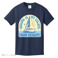 Sailing Is My Escape From Reality Kids T-Shirt thumb 0