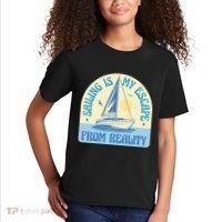 Sailing Is My Escape From Reality Kids T-Shirt thumb 2