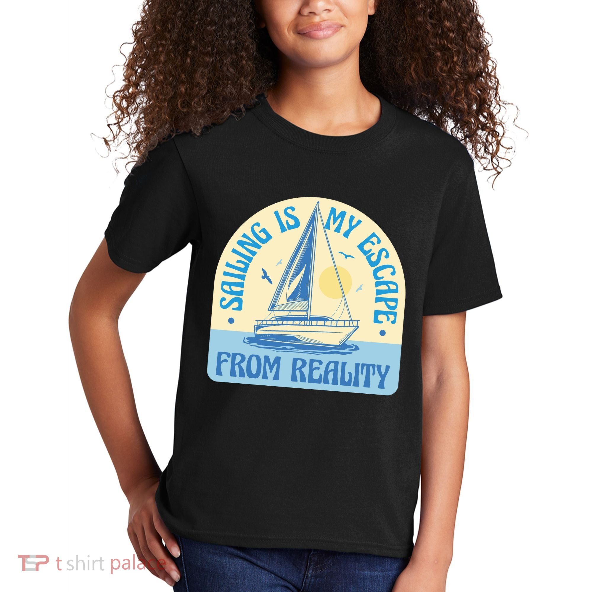 Sailing Is My Escape From Reality Kids T-Shirt