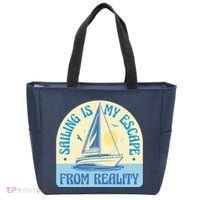 Sailing Is My Escape From Reality Tote Bag thumb 0