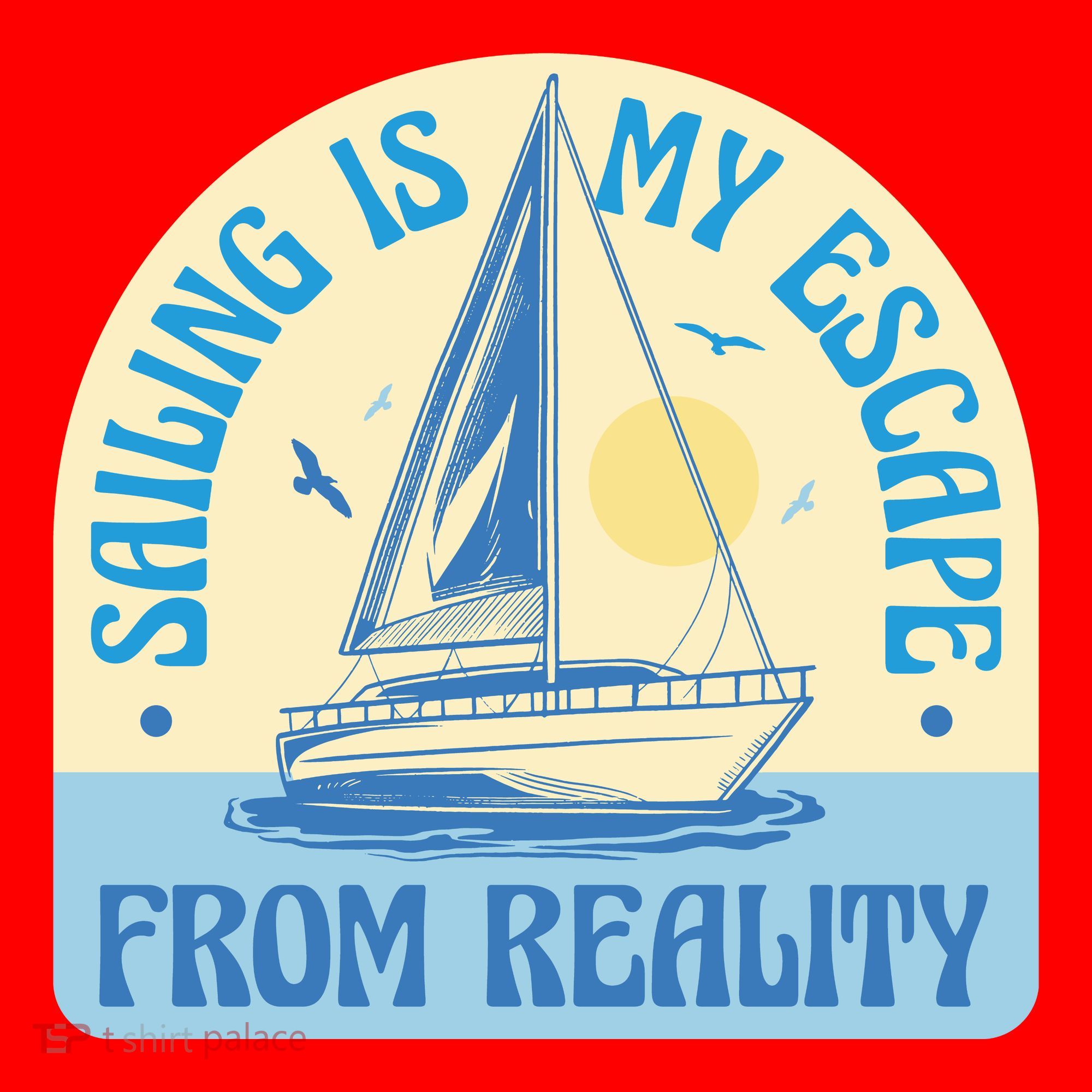 Sailing Is My Escape From Reality Santa Hat