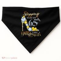 Stepping Into My 65th Birthday Like A queen Birthday boss USA-Made Doggie Bandana thumb 0