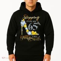 Stepping Into My 65th Birthday Like A queen Birthday boss Hoodie thumb 2