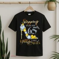 Stepping Into My 65th Birthday Like A queen Birthday boss T-Shirt thumb 2