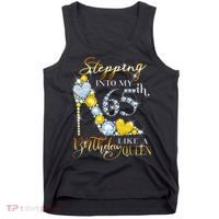 Stepping Into My 65th Birthday Like A queen Birthday boss Tank Top thumb 0