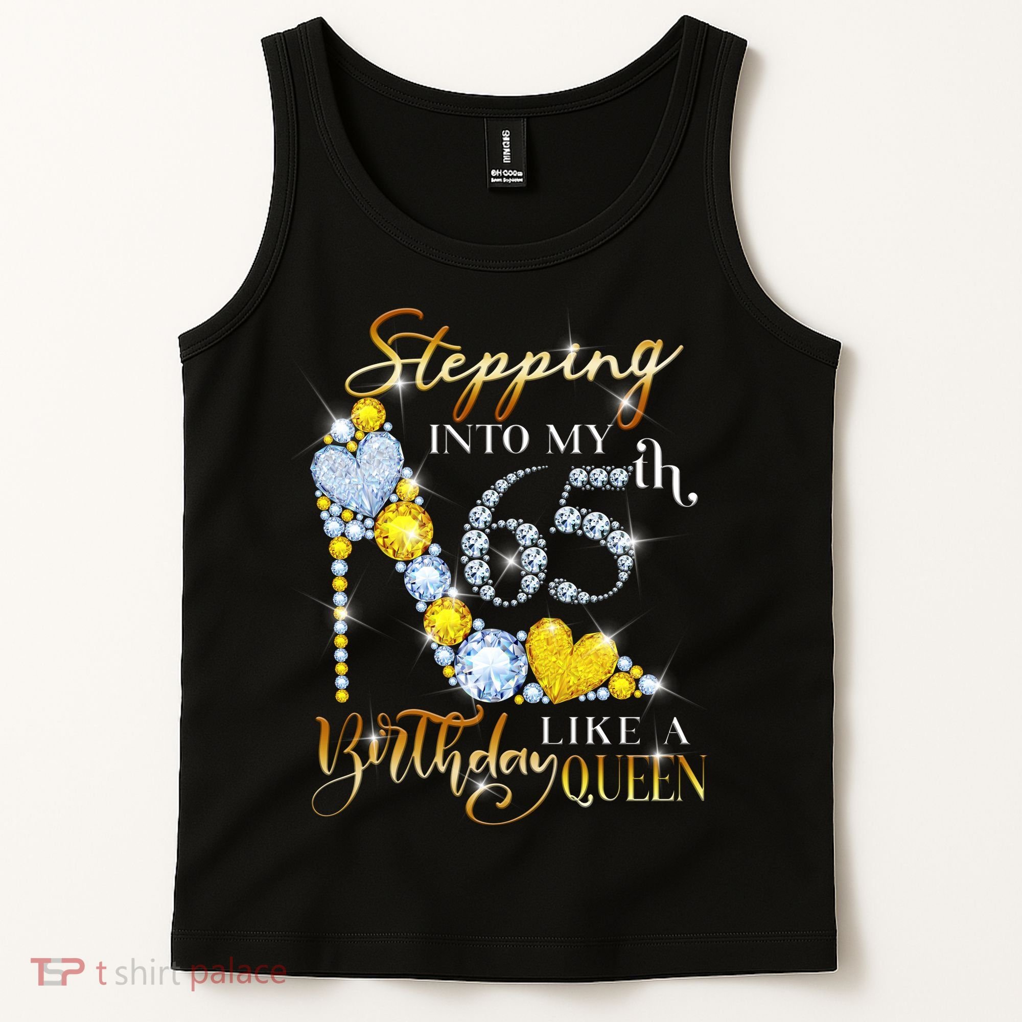 Stepping Into My 65th Birthday Like A queen Birthday boss Tank Top