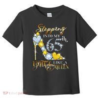 Stepping Into My 65th Birthday Like A queen Birthday boss Toddler T-Shirt thumb 0