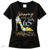 Stepping Into My 65th Birthday Like A queen Birthday boss Women's T-Shirt thumb 0