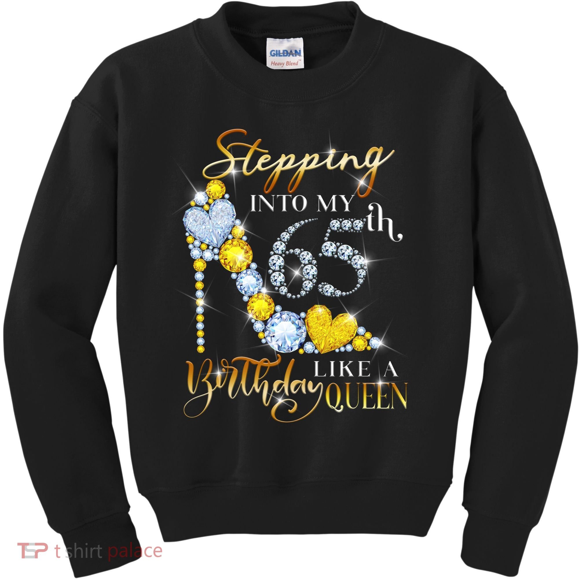 Stepping Into My 65th Birthday Like A queen Birthday boss Kids Sweatshirt