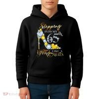 Stepping Into My 65th Birthday Like A queen Birthday boss Kids Hoodie thumb 4