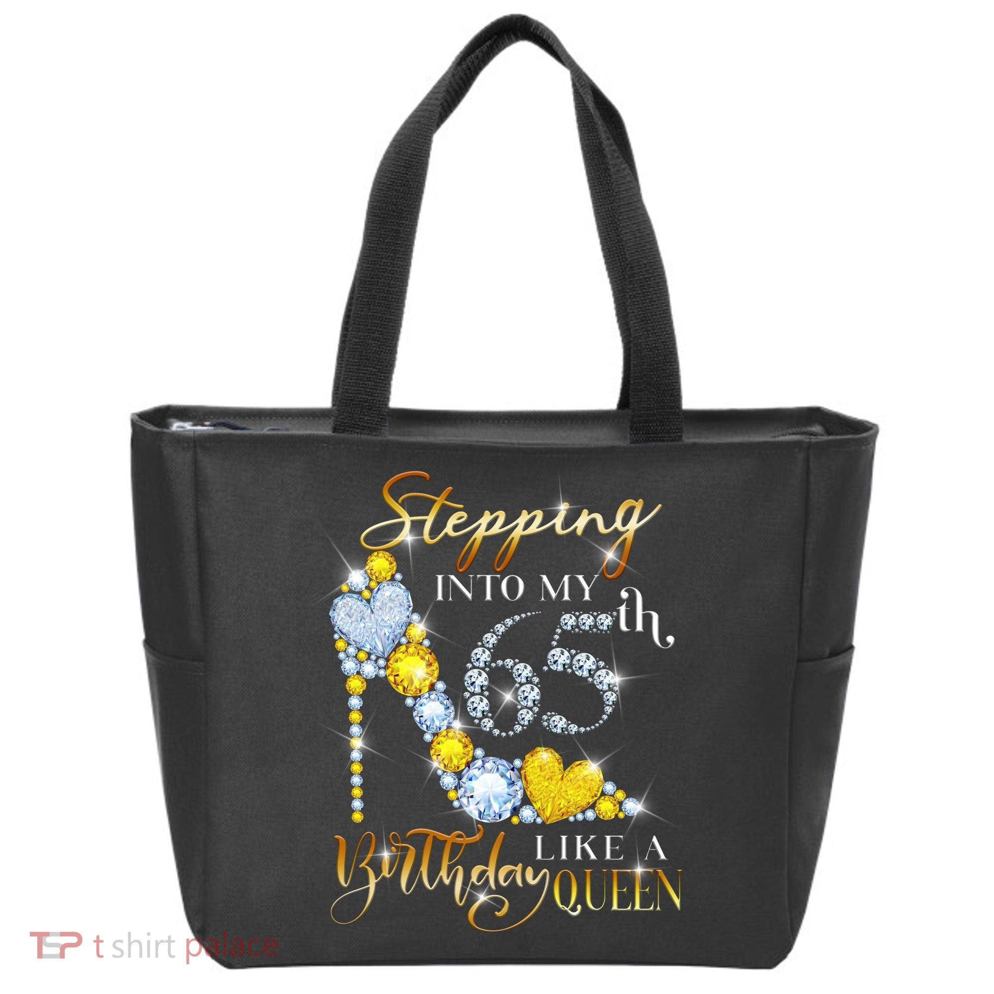 Stepping Into My 65th Birthday Like A queen Birthday boss Tote Bag