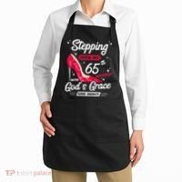 Stepping Into My 65th Birthday With God's Grace And Mercy Apron thumb 2