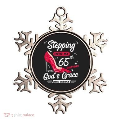 Stepping Into My 65th Birthday With God's Grace And Mercy Ornament