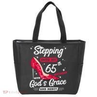 Stepping Into My 65th Birthday With God's Grace And Mercy Tote Bag thumb 0