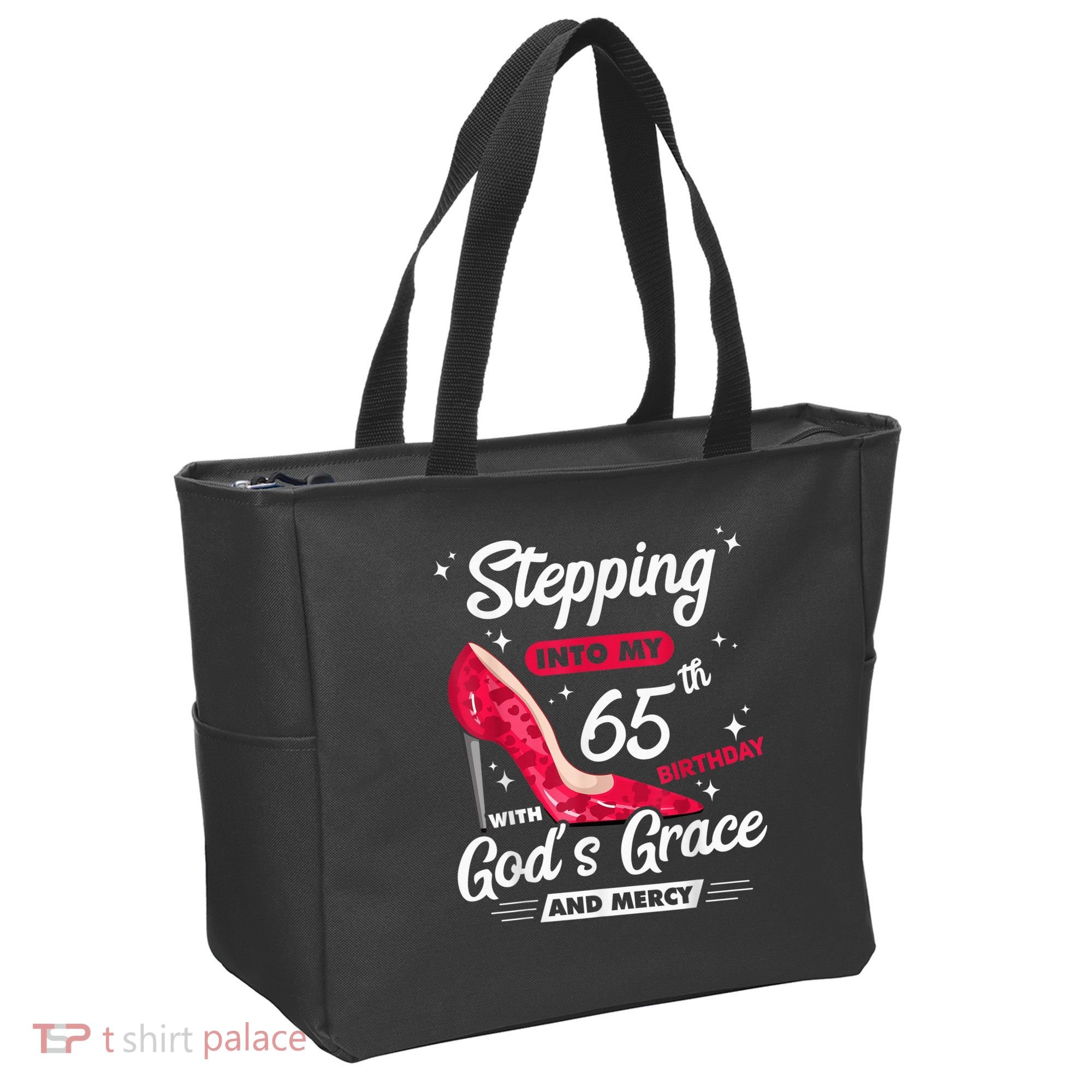 Stepping Into My 65th Birthday With God's Grace And Mercy Tote Bag