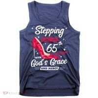 Stepping Into My 65th Birthday With God's Grace And Mercy Tank Top thumb 0