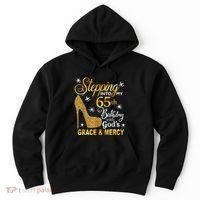 Stepping into my 65th birthday with God's grace & Mercy Hoodie thumb 0