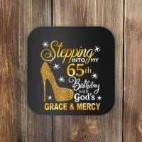 Stepping into my 65th birthday with God's grace & Mercy Coaster thumb 0