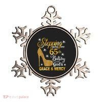 Stepping into my 65th birthday with God's grace & Mercy Ornament thumb 0