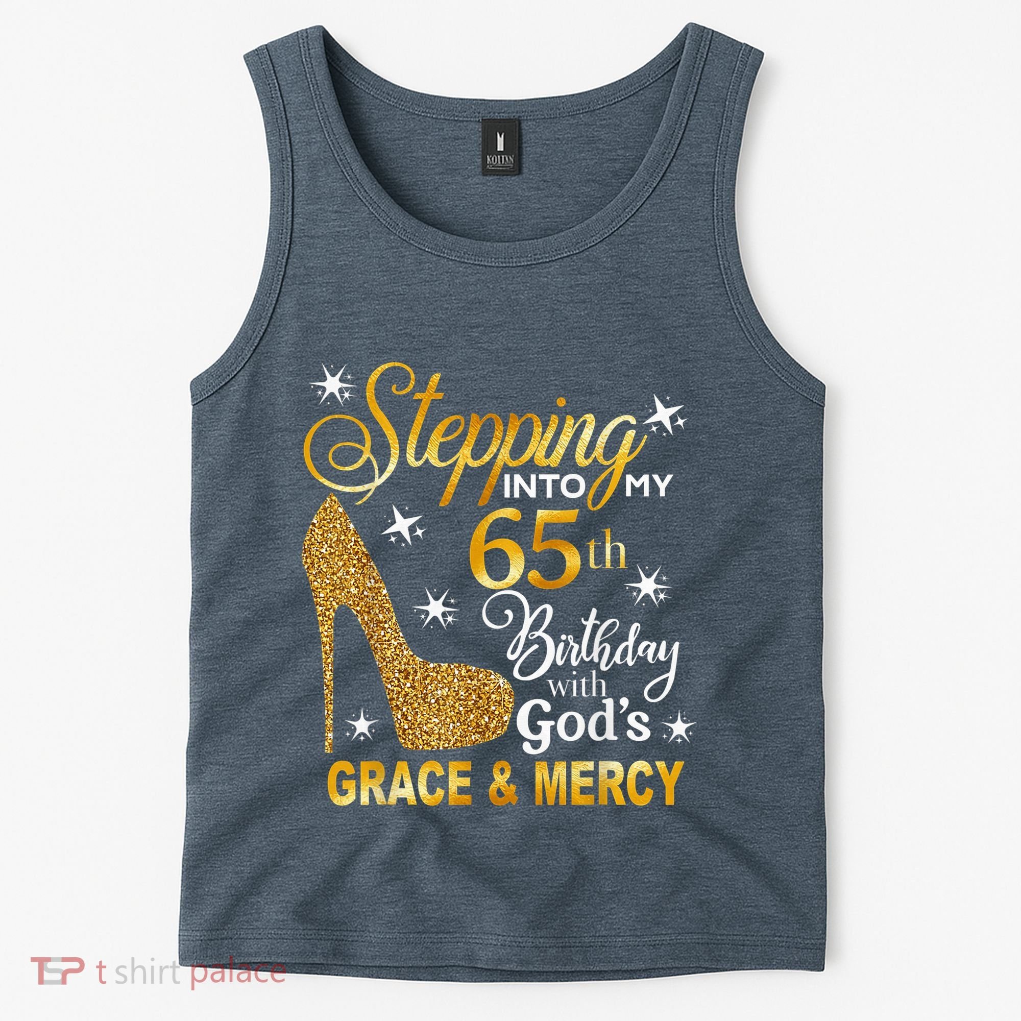 Stepping into my 65th birthday with God's grace & Mercy Tank Top