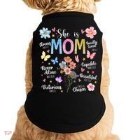 She Is Mom Bible Verses Christian Boho Floral Doggie Tank thumb 0