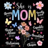 She Is Mom Bible Verses Christian Boho Floral Bucket Hat thumb 4