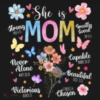 She Is Mom Bible Verses Christian Boho Floral Coaster thumb 2
