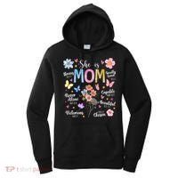She Is Mom Bible Verses Christian Boho Floral Women's Hoodie thumb 0
