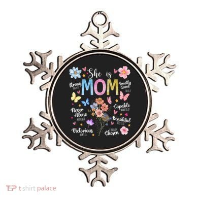 She Is Mom Bible Verses Christian Boho Floral Ornament