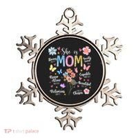 She Is Mom Bible Verses Christian Boho Floral Ornament thumb 0