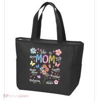 She Is Mom Bible Verses Christian Boho Floral Tote Bag thumb 3