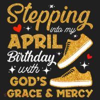 Stepping Into My April Birthday With God's Grace & Mercy  Comfort Colors Boxy T-Shirt thumb 3