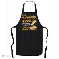 Stepping Into My April Birthday With God's Grace & Mercy  Apron thumb 0