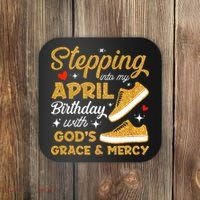 Stepping Into My April Birthday With God's Grace & Mercy  Coaster thumb 0