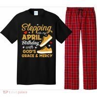 Stepping Into My April Birthday With God's Grace & Mercy  Pajama Set thumb 0