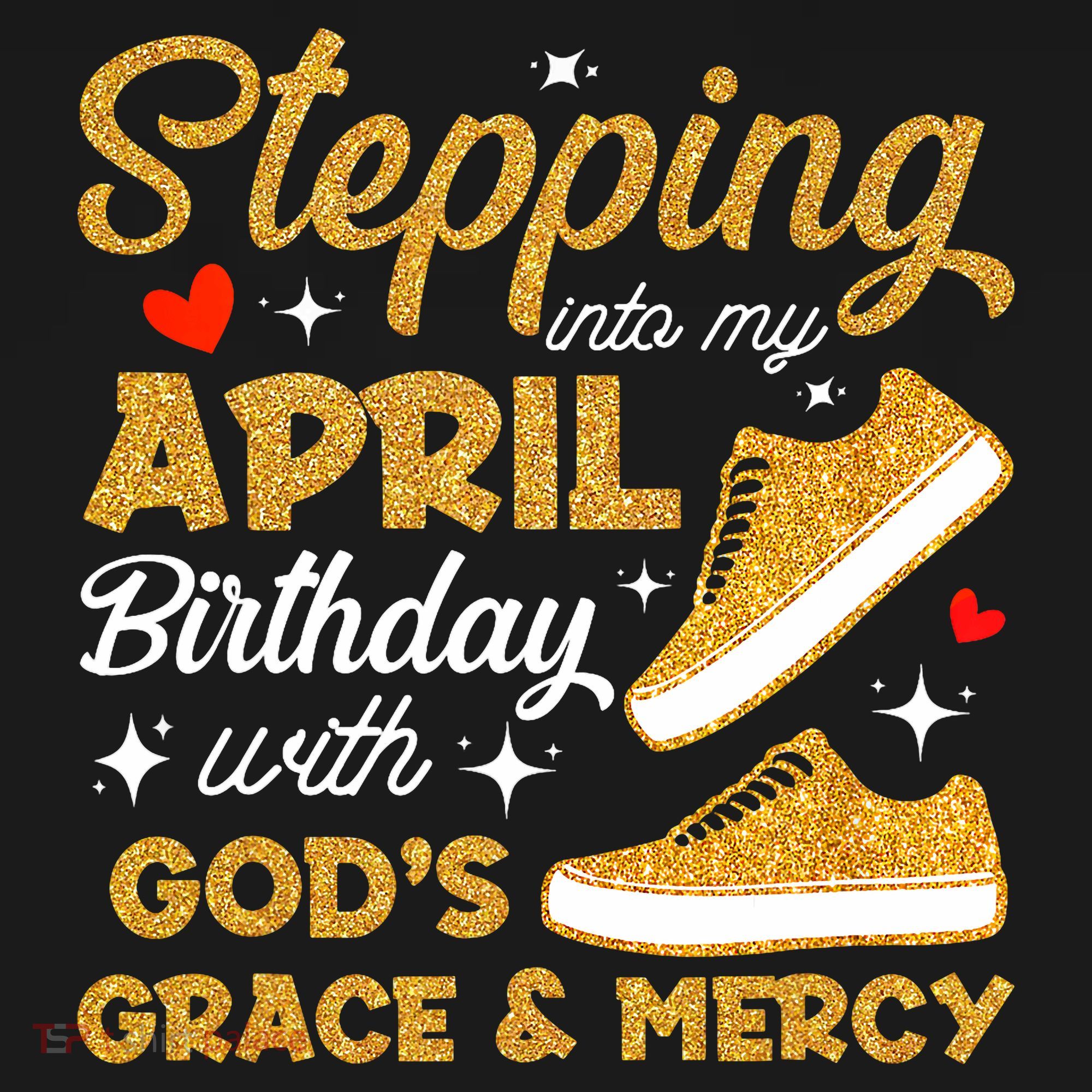 Stepping Into My April Birthday With God's Grace & Mercy  Women's Hoodie