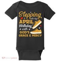 Stepping Into My April Birthday With God's Grace & Mercy  Baby Bodysuit thumb 0