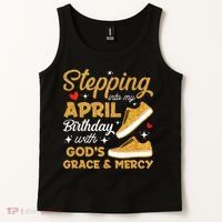 Stepping Into My April Birthday With God's Grace & Mercy  Tank Top thumb 2