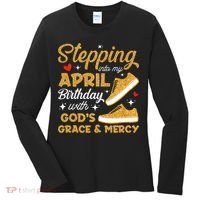 Stepping Into My April Birthday With God's Grace & Mercy  Women's Long Sleeve Shirt thumb 0