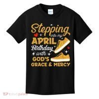 Stepping Into My April Birthday With God's Grace & Mercy  Kids T-Shirt thumb 0