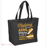 Stepping Into My April Birthday With God's Grace & Mercy  Tote Bag thumb 2